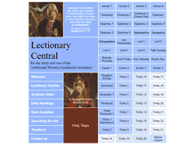 Tablet Screenshot of lectionarycentral.com